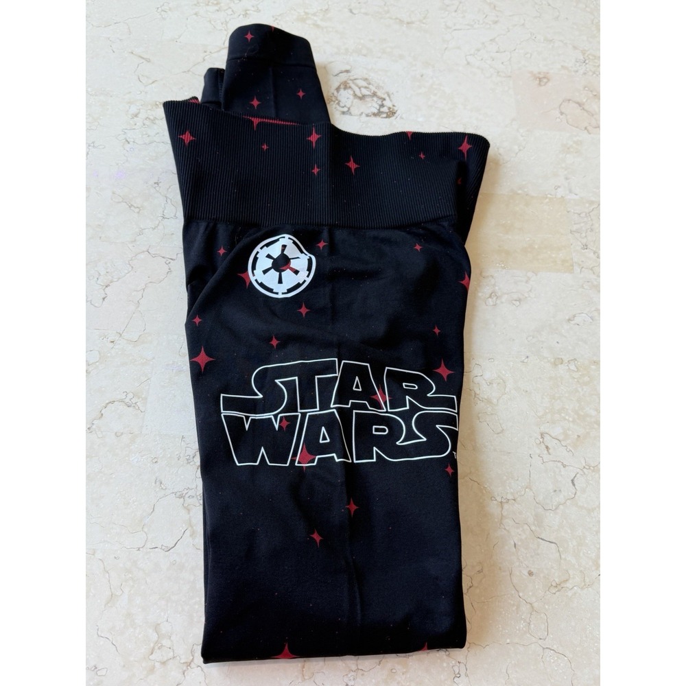 Darc Sport Women's Star Wars Power Everson Scrunch Ankle Leggings S Black/Red - Picture 3 of 10